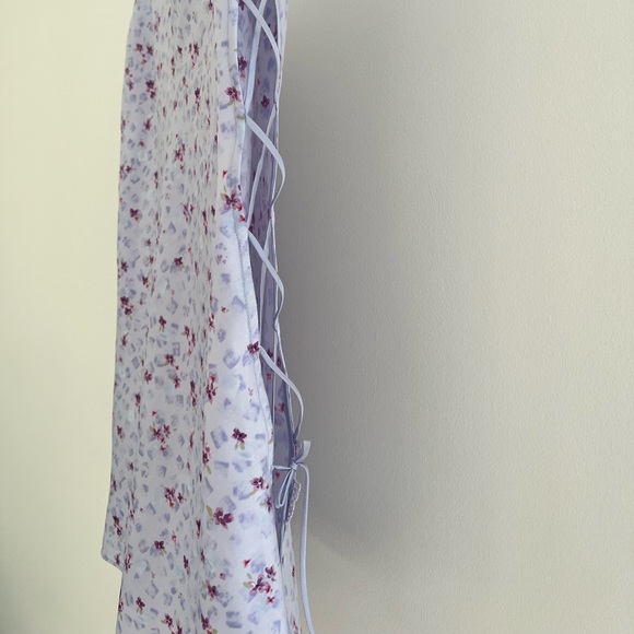 Vintage floral satin lasenza night slip - Picture 3 of 7